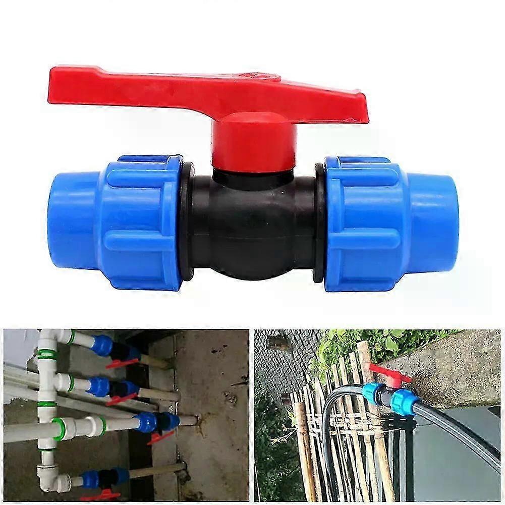 Shut-off Valve PE Pipe Ball Valves With External Thread Stop Valve Fitting 20/25/32mm High Pressure Resistance