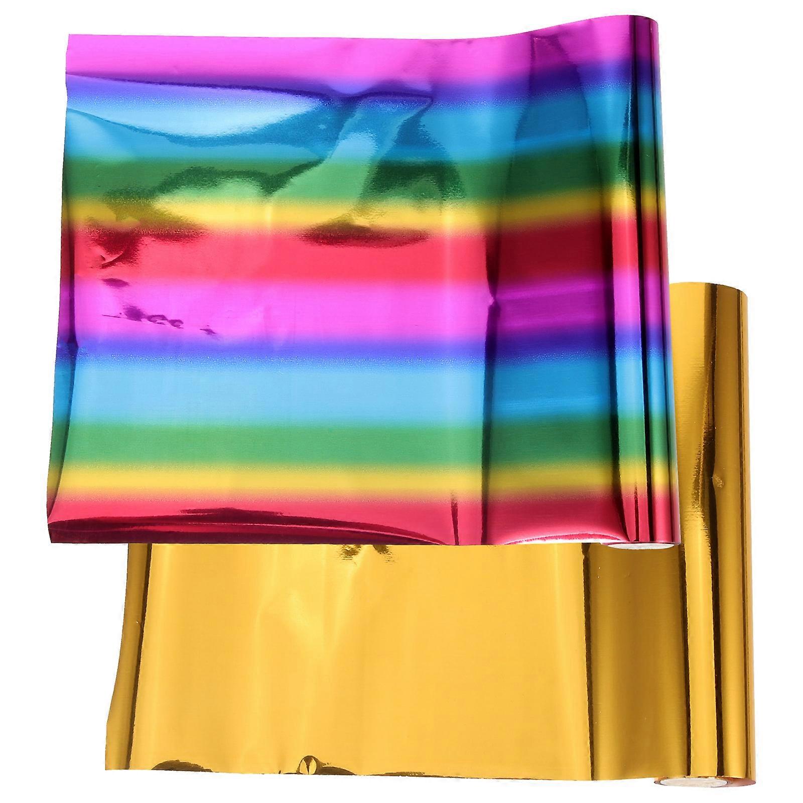 Heat Foil Transfer Sheets Aluminum Material Diy Crafts Handcraft Projects Beginners Experienced Users 500x15cm Size