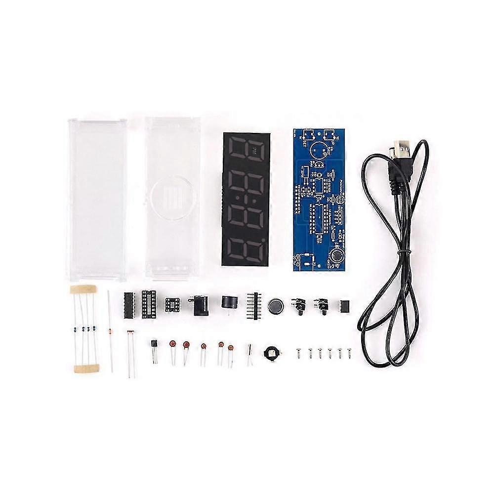 2025 Latest Model Digital Led Electronic Diy Kit Soldering Four Led Digital Clock Making L