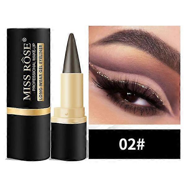 Wasserfester Eyeliner, matter Eyeliner, schnell trocknender Eyeliner, einfacher Eyeliner, schwarz, einfarbig