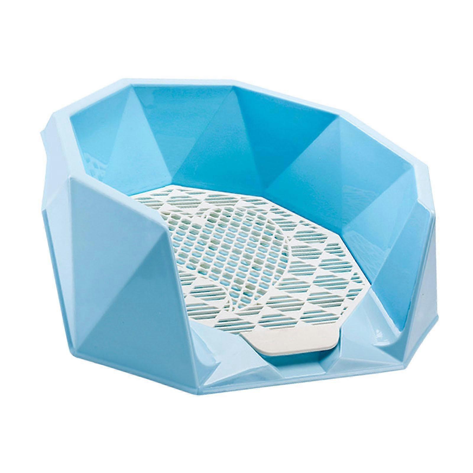 Mesh Training Toilet Potty Tray, Dog Potty Pad, Durable, Reusable Dog Litter Container, Dog Toilets Pet Training, Blue