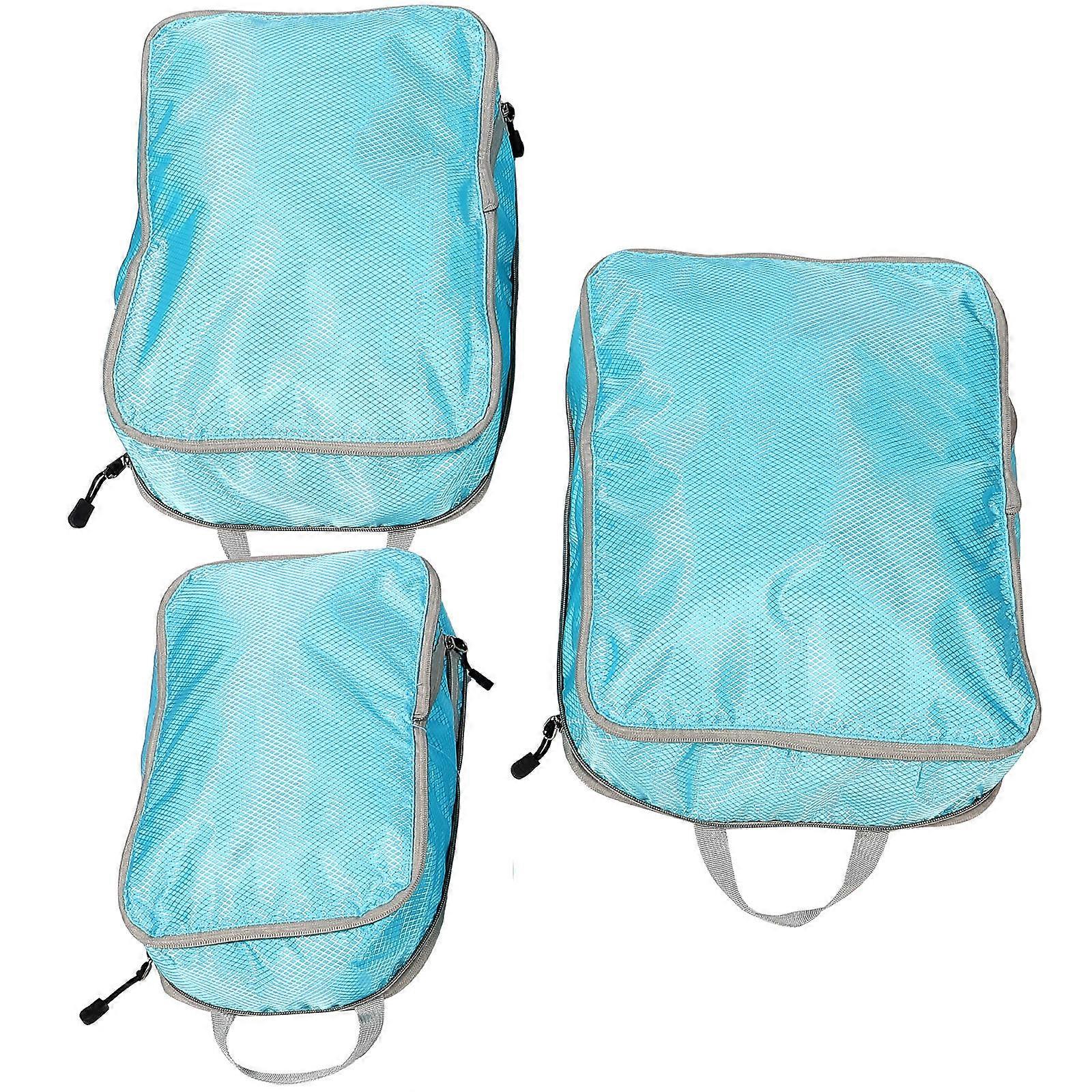 Here's a polished product description for your **3pcs Travel Organizer Cubes**:
### **3pcs Travel Organizer Cubes – Durable Travel Storage Bags