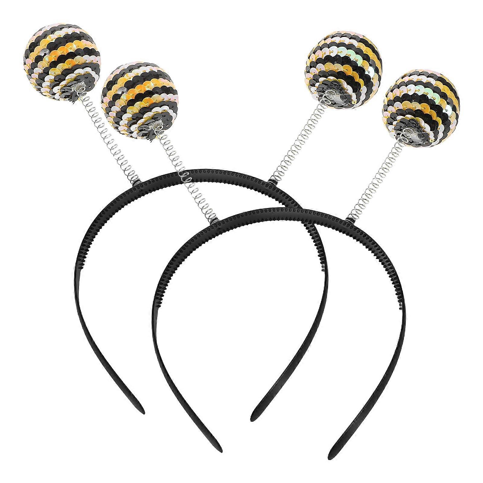 Cute Yellow Cartoon Animal Headband for Kids with Lightweight Foam and Plastic Design Perfect for Parties and Festivals Size 2pcs