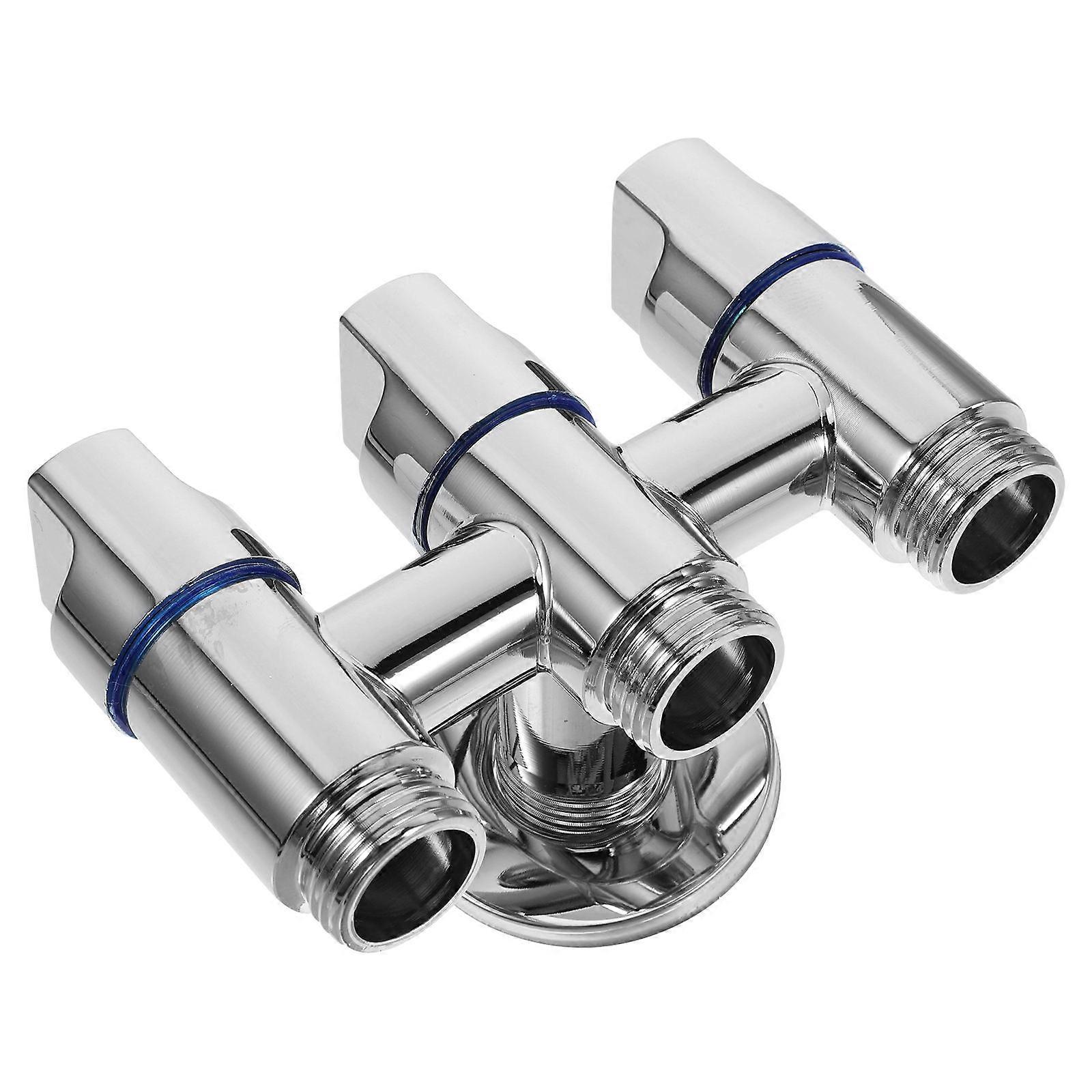 3 Way Hose Splitter 1/2 Inch Inlet Outlet for Garden Hand Held Shower Head Sprayer Outdoor Faucet Connector