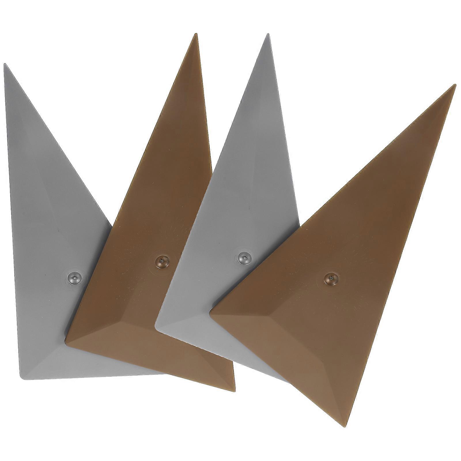 Car Vinyl Application Tool 4Pcs Vehicle Wrap Film Squeegees Professional Design Assorted Color Bubble Removal