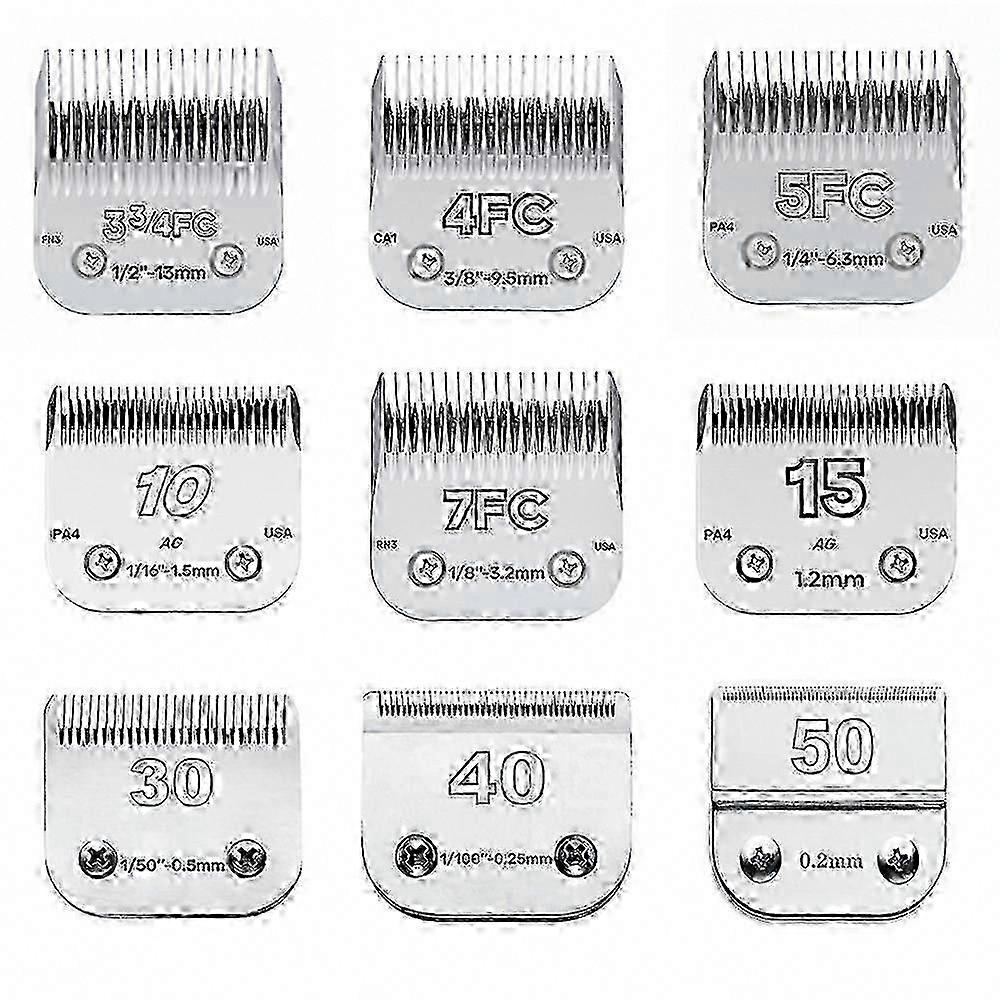 3F 4F 5F 7F 9 10 30 40 50 Professional Pet Clipper Blade A5 - Ταιριάζει στις κουρευτικές μηχανές Andis Oster, κεραμική λεπίδα για την περιποίηση σκύλων