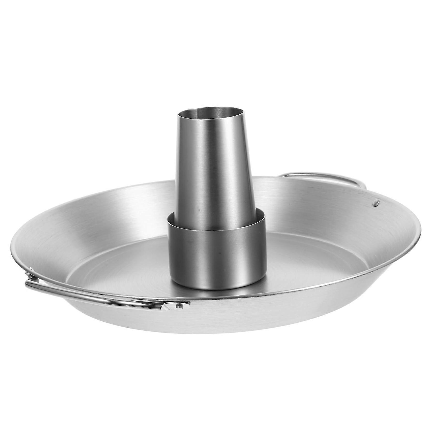 Chicken roaster vertical grill holder for chicken, removable design for grill and oven, sturdy and durable grill utensils.