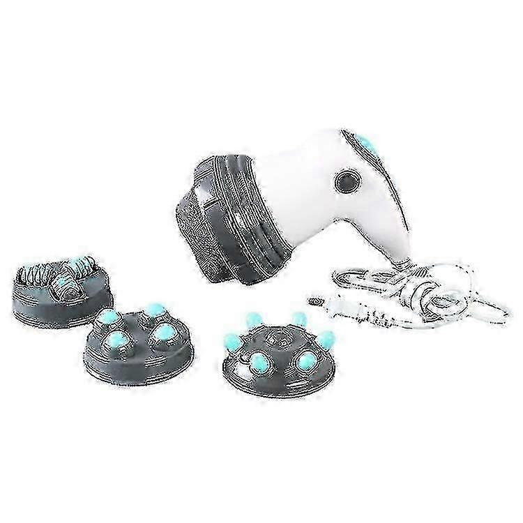 Massaggiatore anticellulite 4 in 1 con 4 accessori intercambiabili e riscaldamento a infrarossi con tasca