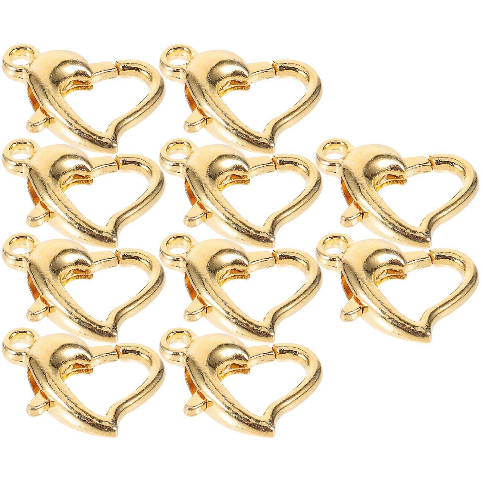a refined and professional product description based on your input:

 

**10pcs Lobster Clasp Connectors – Durable Jewelry Findings for DIY Bracelets