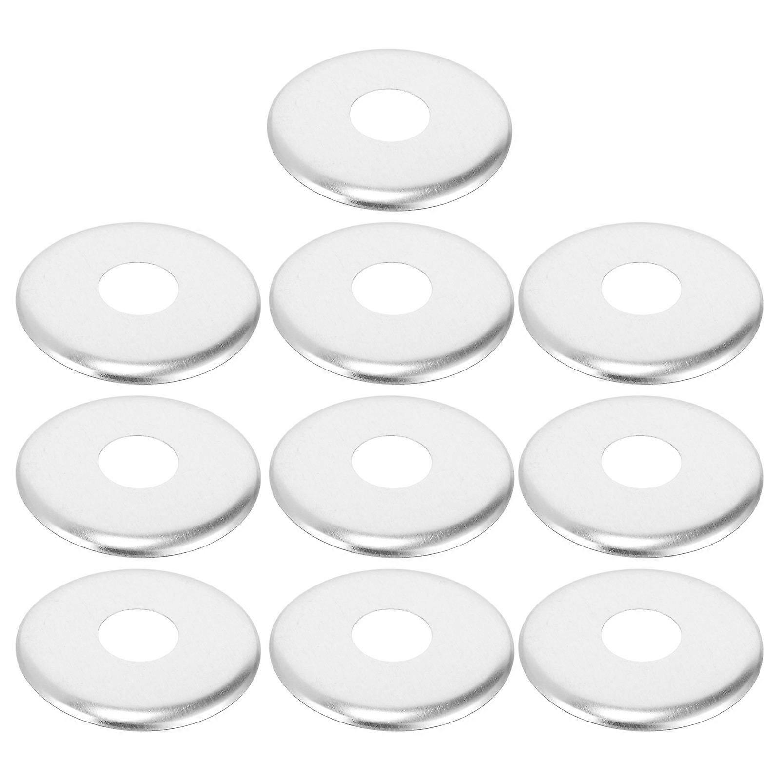 Sprinkler Head Protector Fire Sprinkler Cover Plates 10Pcs Silver