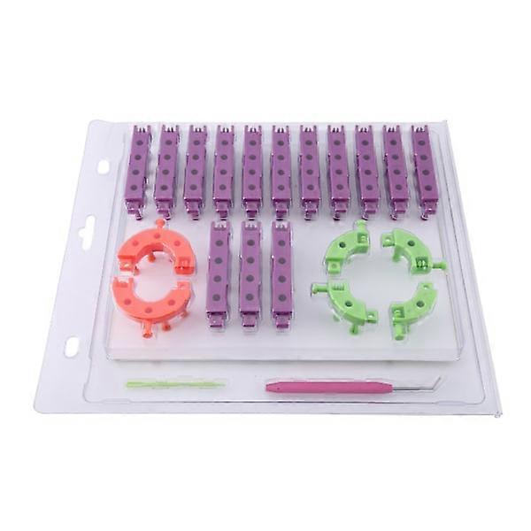 Free mountable multi-colored knitting loom kit DIY handmade craft for hat scarf