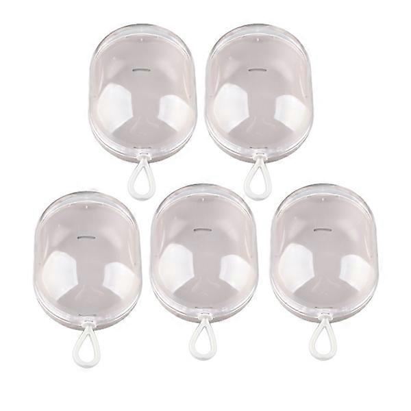 5-pack Makeup Travel Case Sponge Holder Plastic Sponge Box Makeup Egg Case