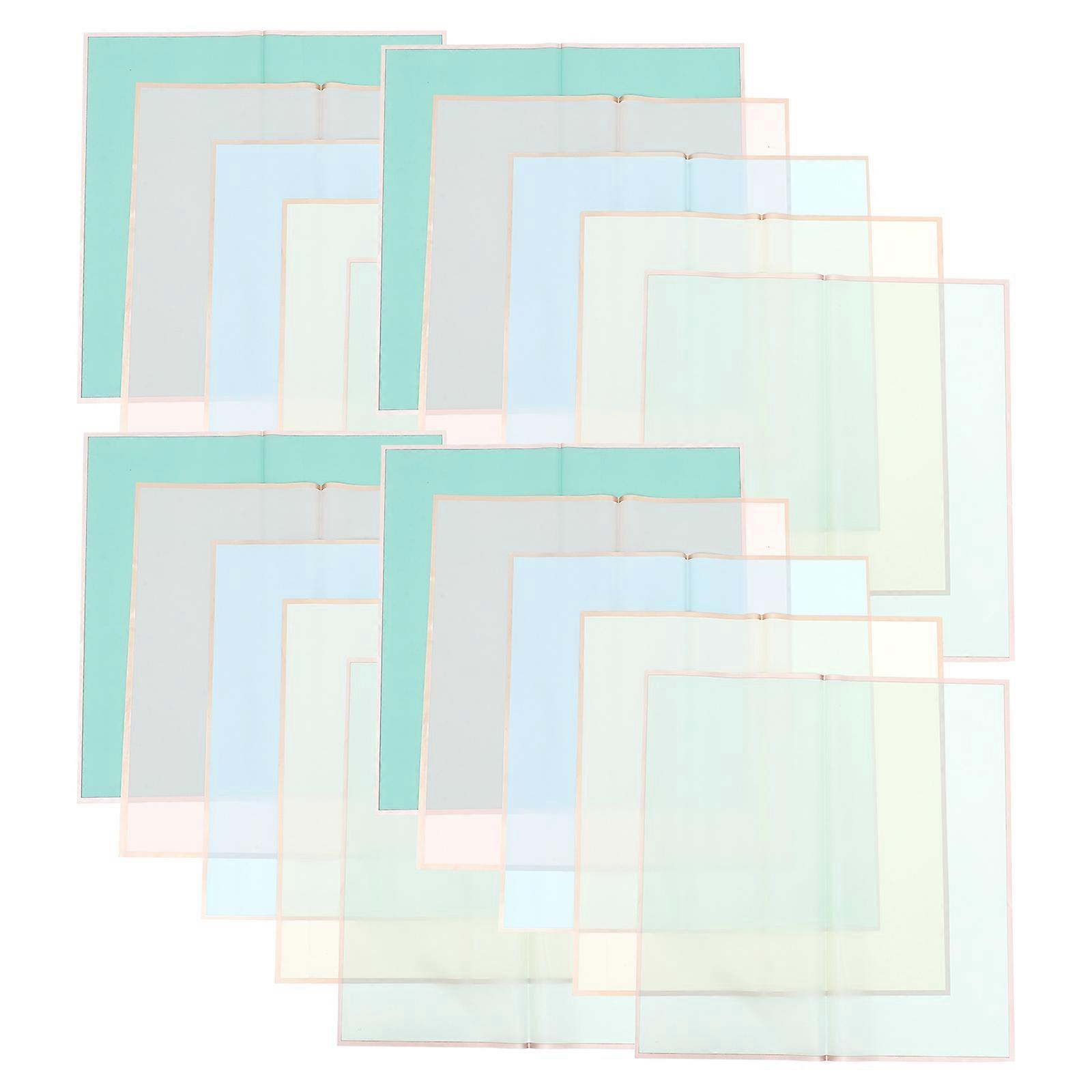 Beautiful Assorted Color Waterproof Flower Wrapping Paper for DIY Crafts and Gift Packaging 100 Sheets