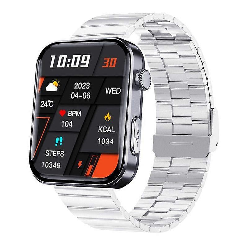 Smart Watch with 2.01 inch Screen and Multiple Health Monitoring Functions (Black)