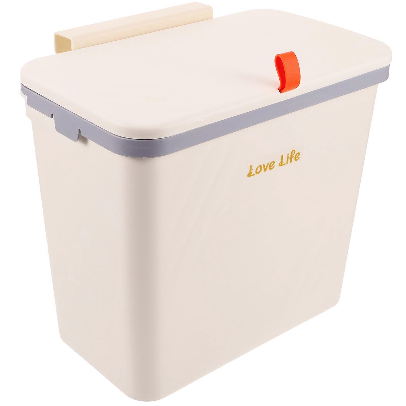 Mountable trash can, odor-blocking cover, crafted for lasting performance