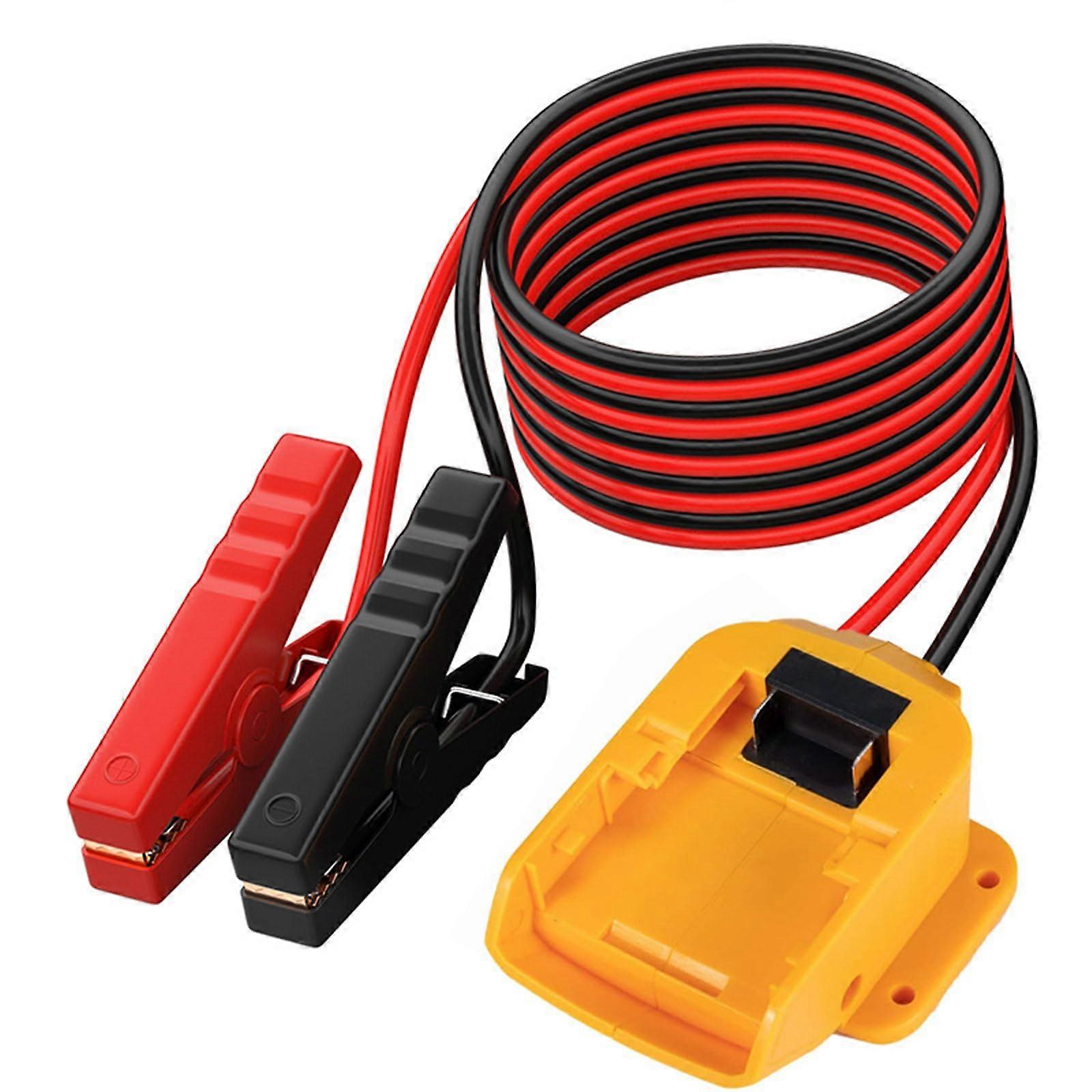 Portable Car Jump Starter Adapter With Automotive Booster Cable For Emergency Use And Device Compatibility