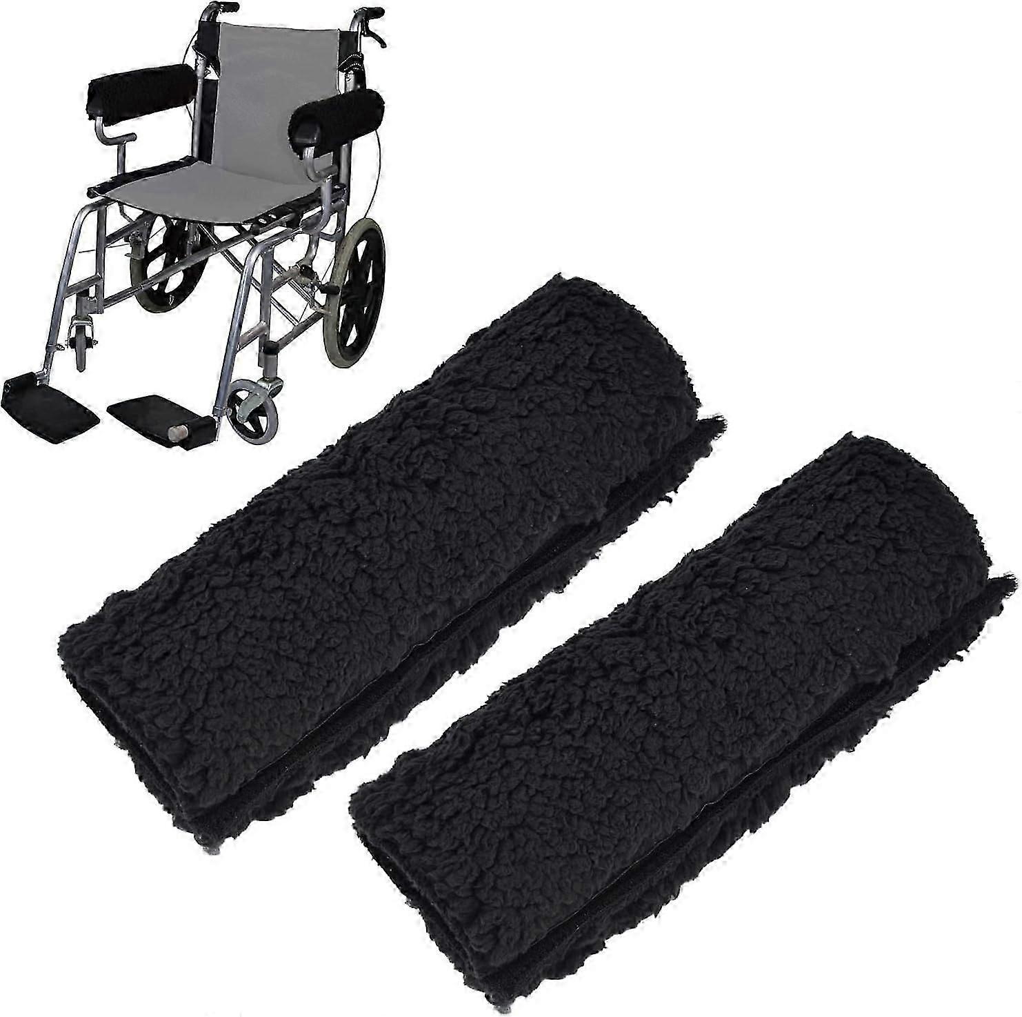 Pair Wheelchair Armrest Covers, Removable Wheelchair Armrest Pads for Office and Transport Chair