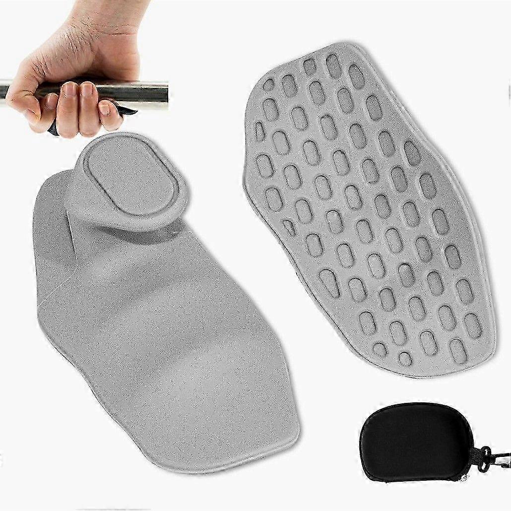 Gym Grips for Weightlifting with Storage Box, Non-Slip Palm Protection, Wrist Wraps for Gym Workout
