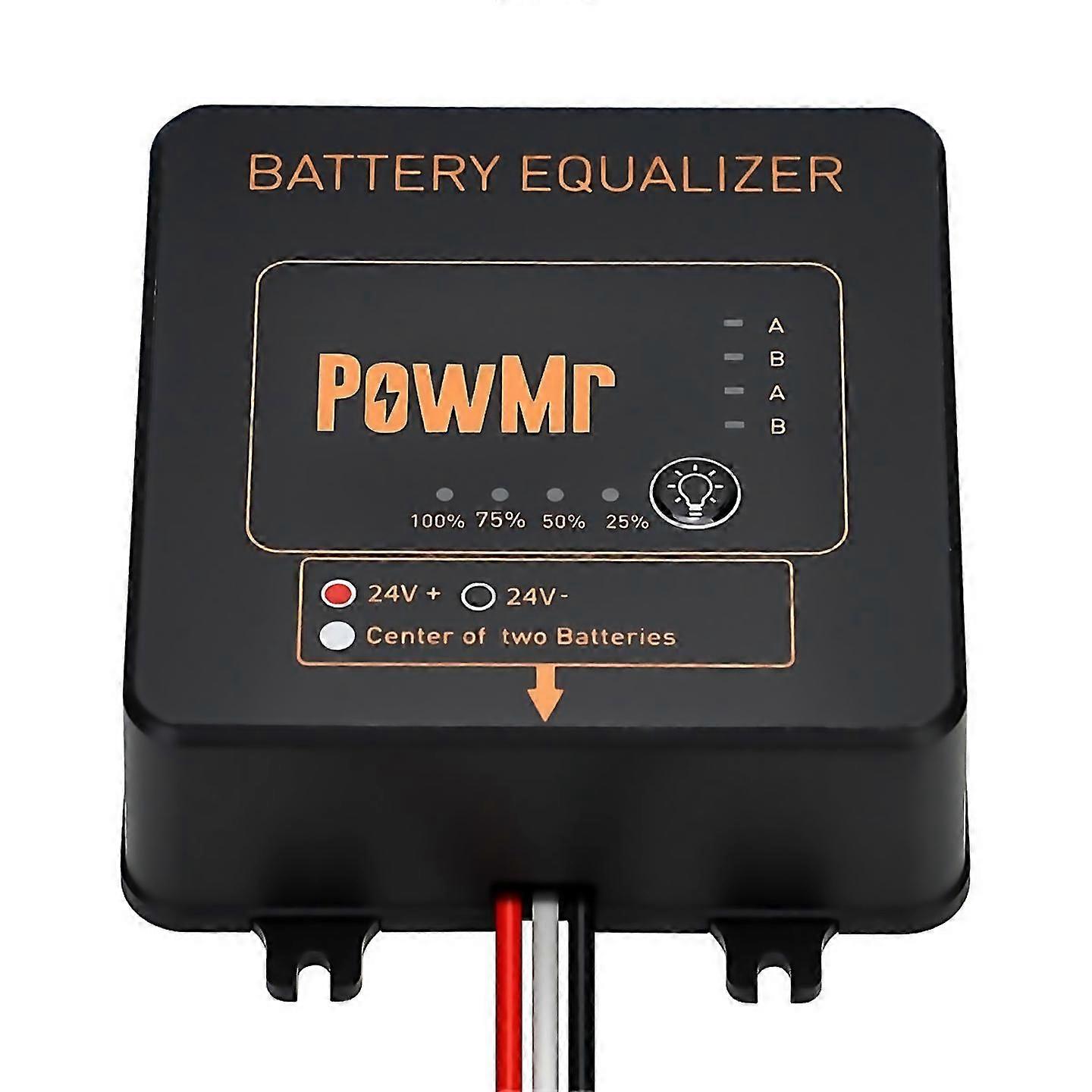 Powmr Solar System Battery Equalizer 24v Battery Balancer For Leadacid Colloid Lithium Batteries