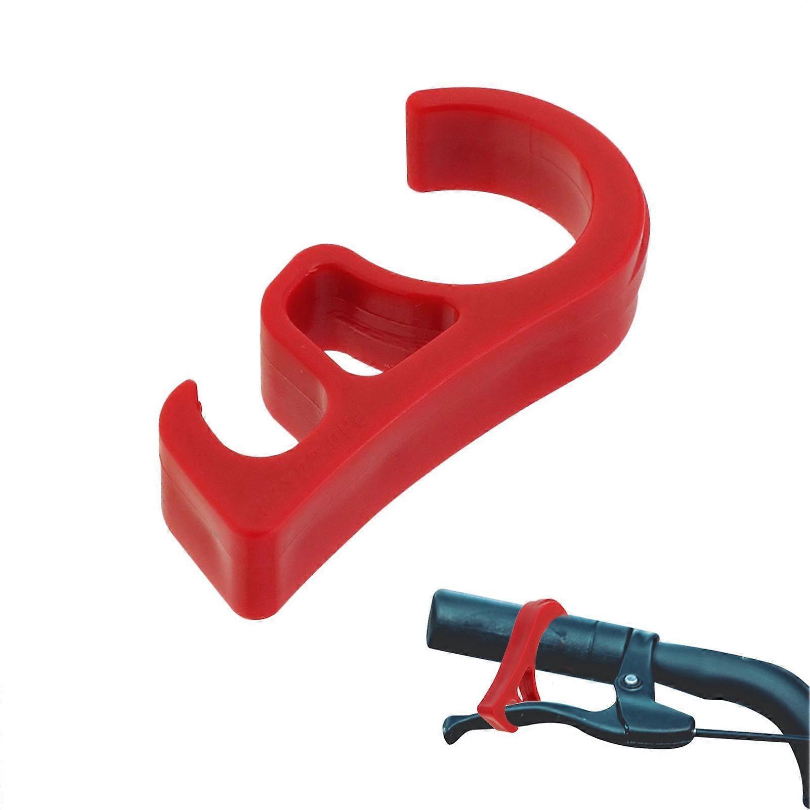 Motorcycle Handlebar Lock Red - Brake Locking Hook for Universal Motorcycle Grip - Durable Security Accessory