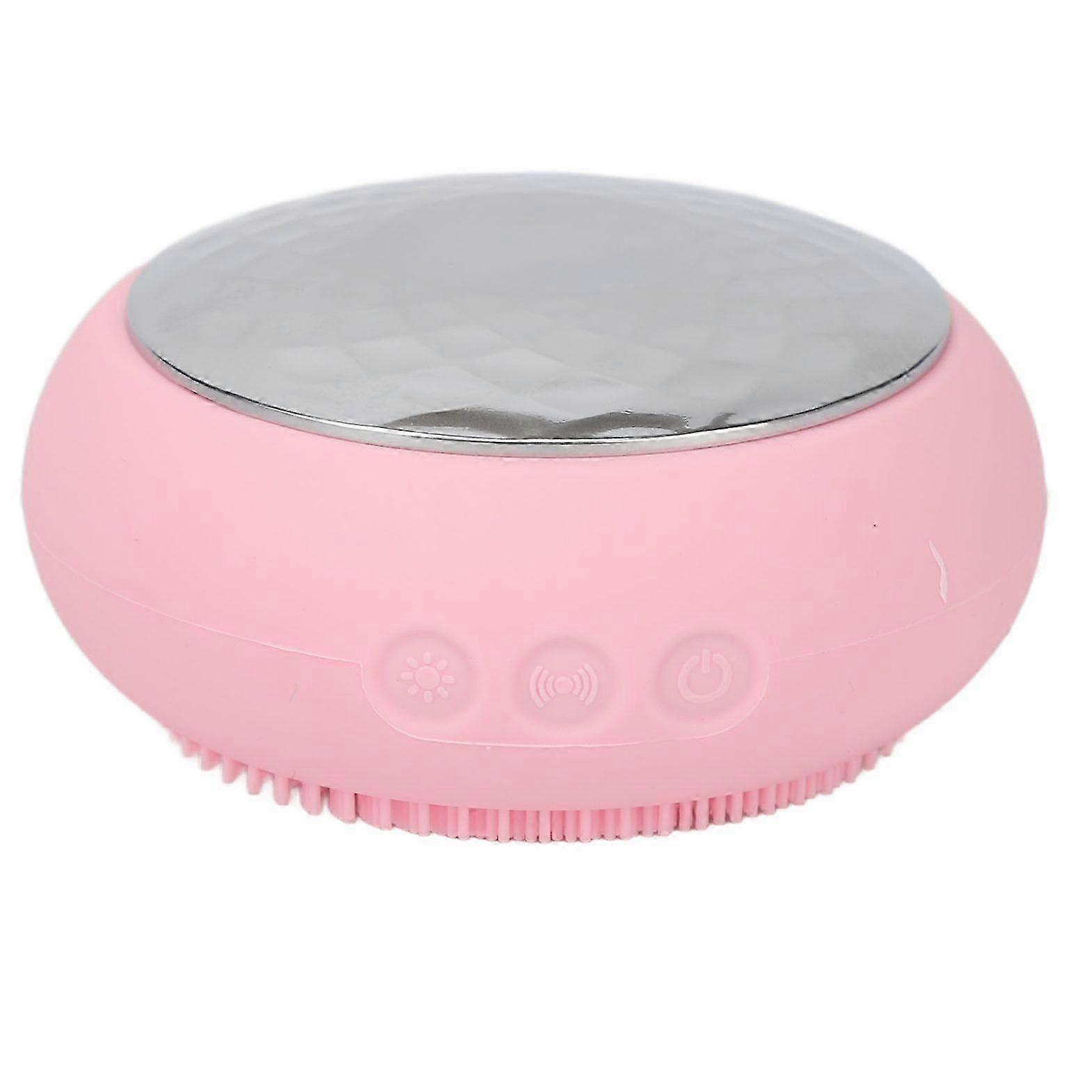 2-in-1 Electric Facial Cleansing Brush with Heating Function