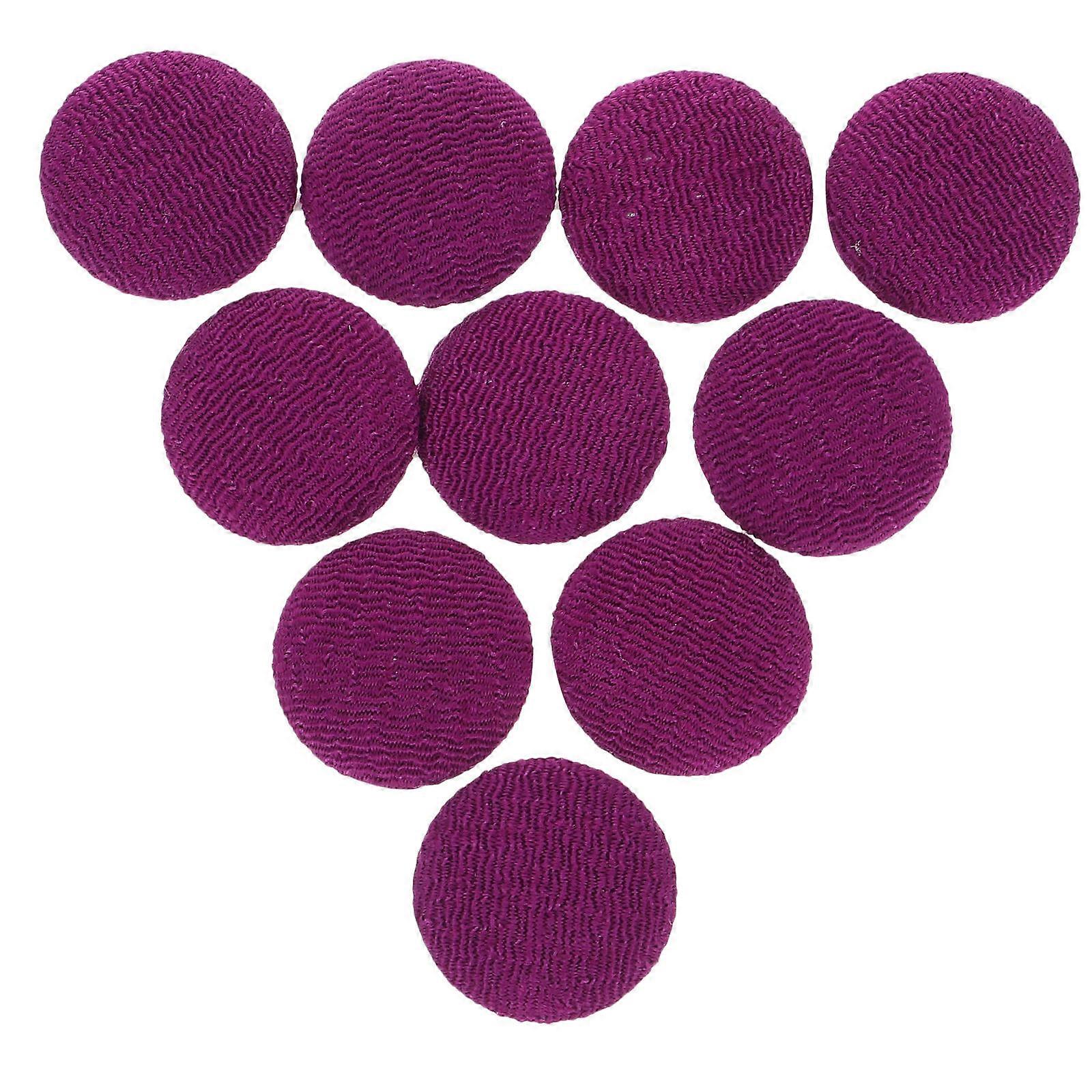 DIY Craft Buttons 10Pcs Round Sewing Buttons For Handmade Projects And Arts 2X2CM Fabric Covered