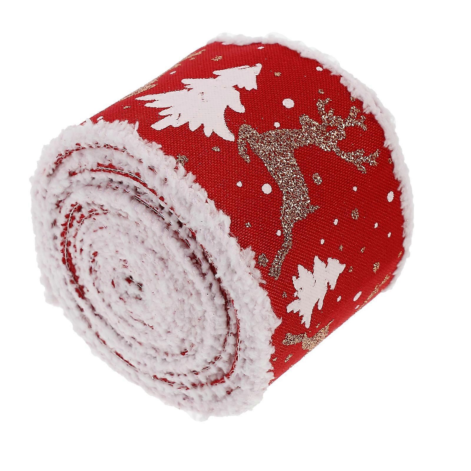 Decorative Ribbon For Holiday Celebration And Craft Accessories In Festive Flair Material With Bow Making Function 1 Roll
