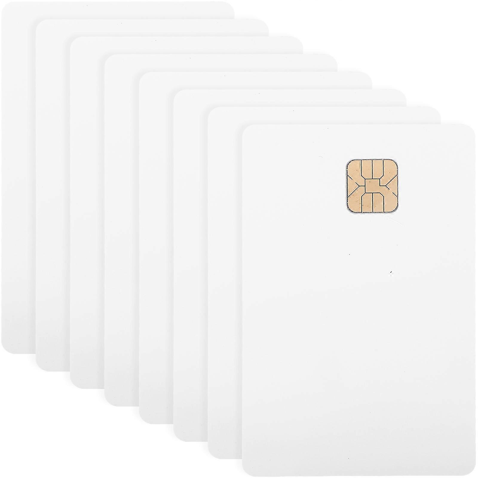 Blank Cards With Chips For Office Use Made Of PVC Material Easy To Print 8Pcs