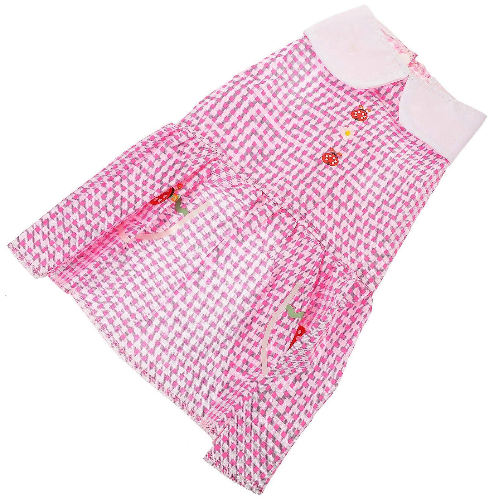 装飾的な犬のドレス屋内ペットコスチューム犬と猫のためにデザインされたピンクの毎日の着用1セット