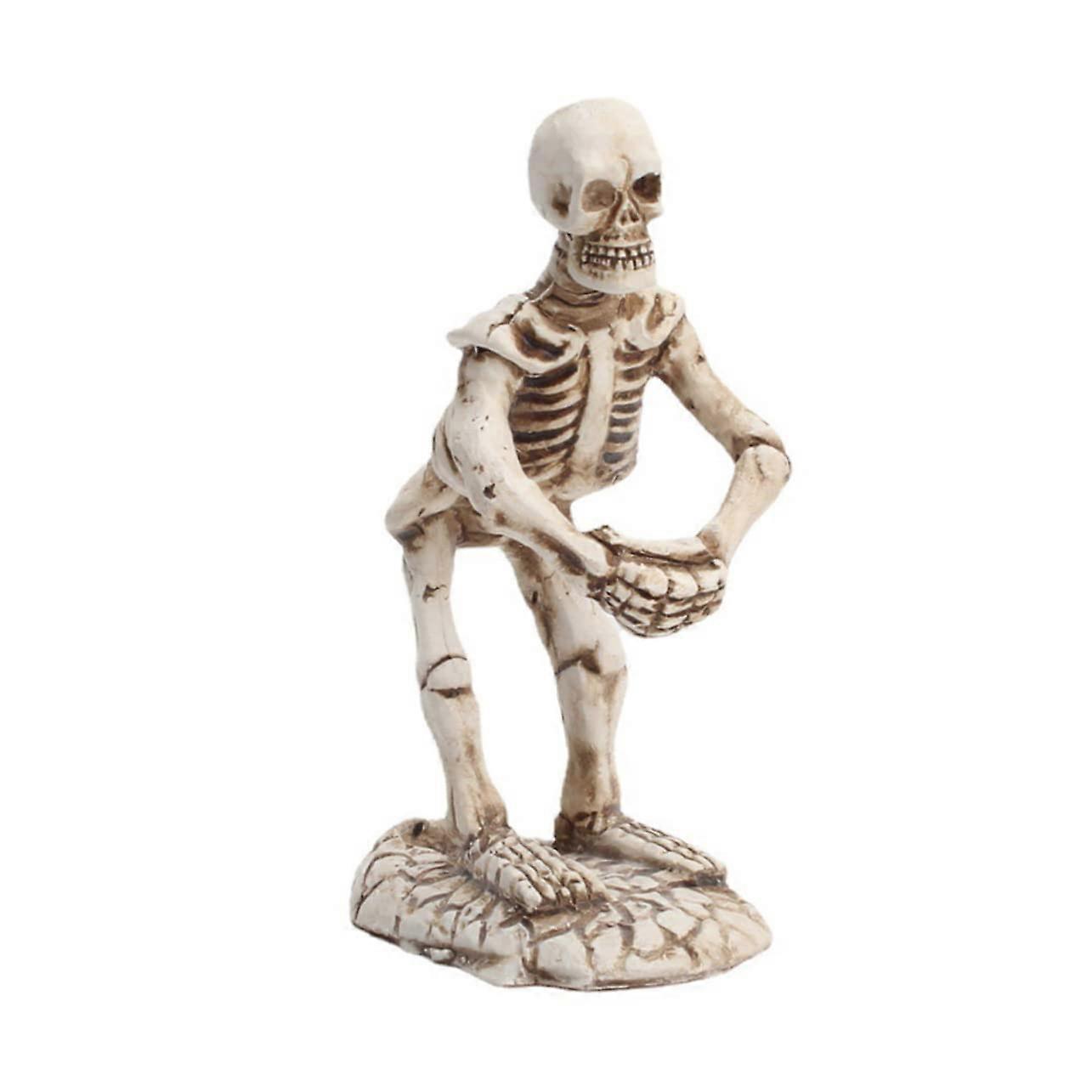 Creative Antique Skeleton Pen Holder - Decorative Desk Organizer for Halloween, Versatile Storage Container, Unique Gift Idea