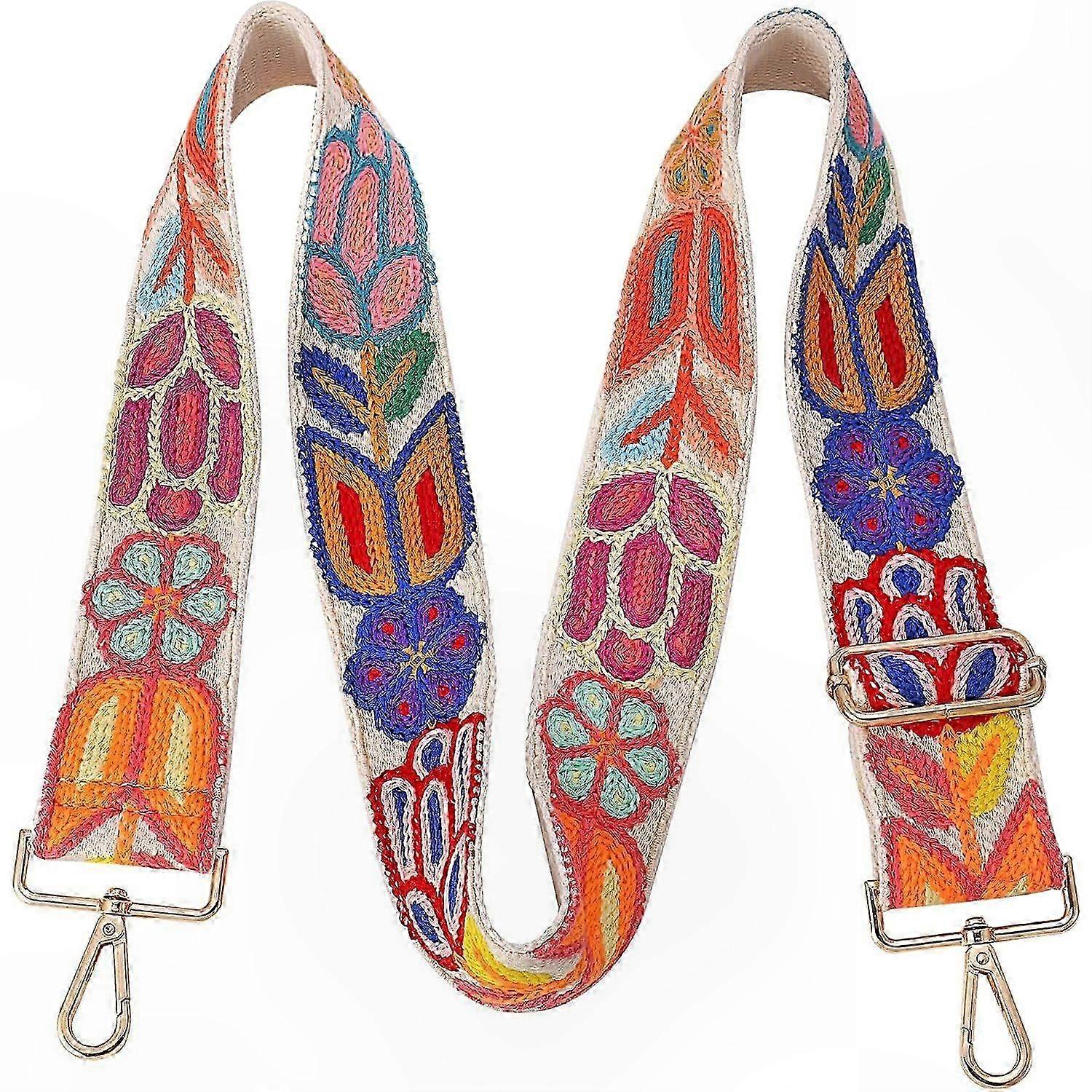 Floral Pattern Shoulder Strap for Bags Replacement Accessory