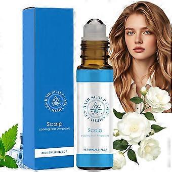 Hair Growth Serum Roll-On Massage Essence, Scalpy Cooling Hair Ampoule,Strengthening Soothing Hair Essences Treatment for Hair Loss,Hair Strengthen & 
