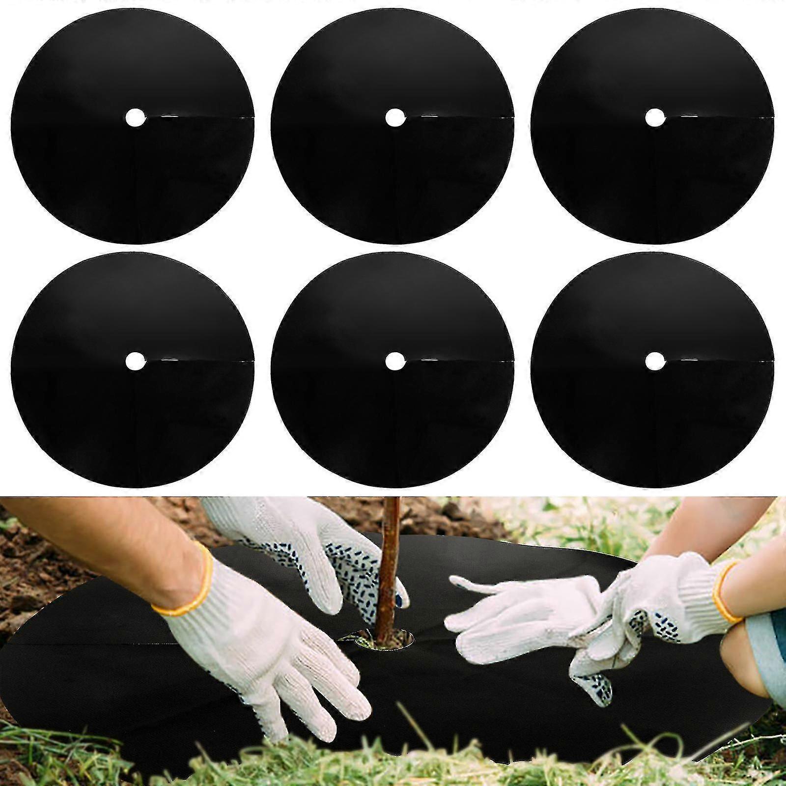 Durable Weed Barrier Mat for Tree Root Protection and Garden Maintenance