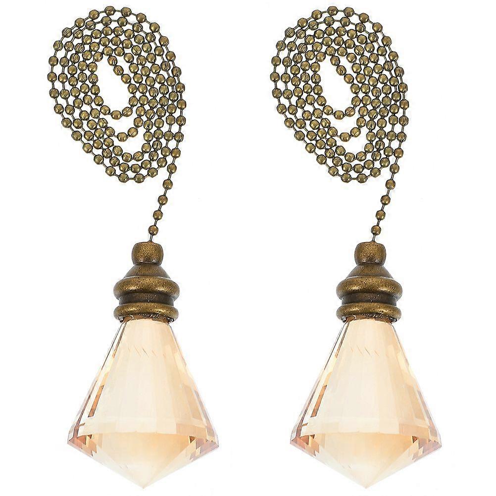 2pcs Ceiling Fan Pull Chain Light Chain Pull Extender Decorative Chain Connector