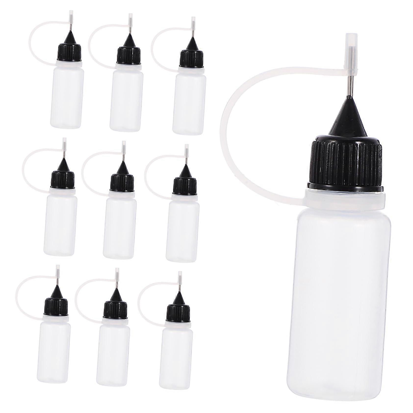 10PCS Accurate Glue Applicator Bottles PE Squeeze Dispenser 30ml for Paint and Ink Refill Easy Use