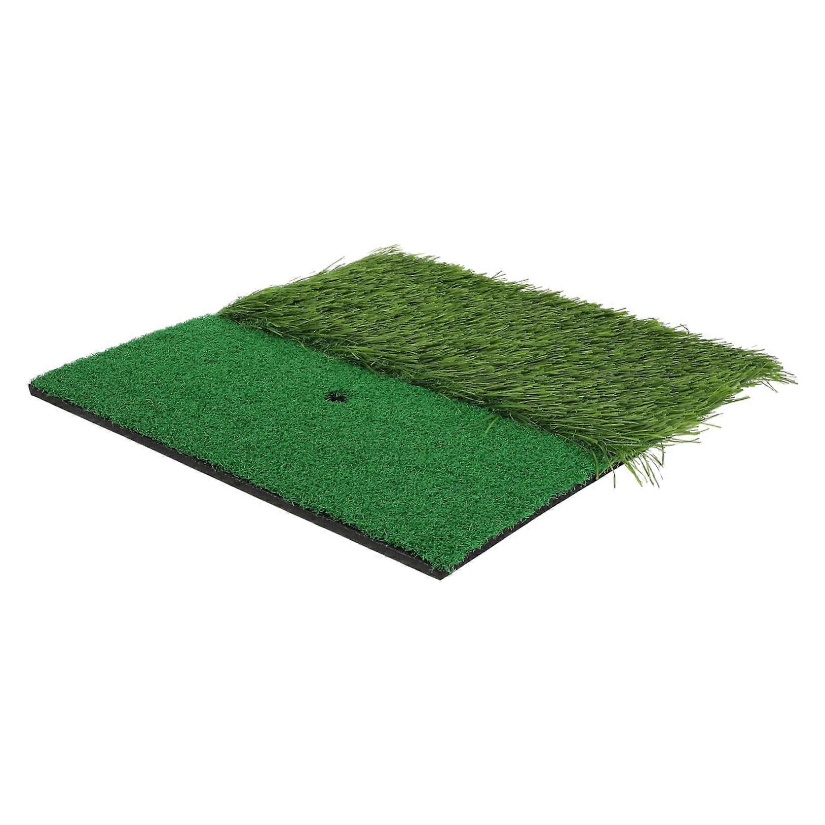 Compact Golf Swing Practice Mat for Beginners Portable Indoor Turf Chipping Putting Training Cushion