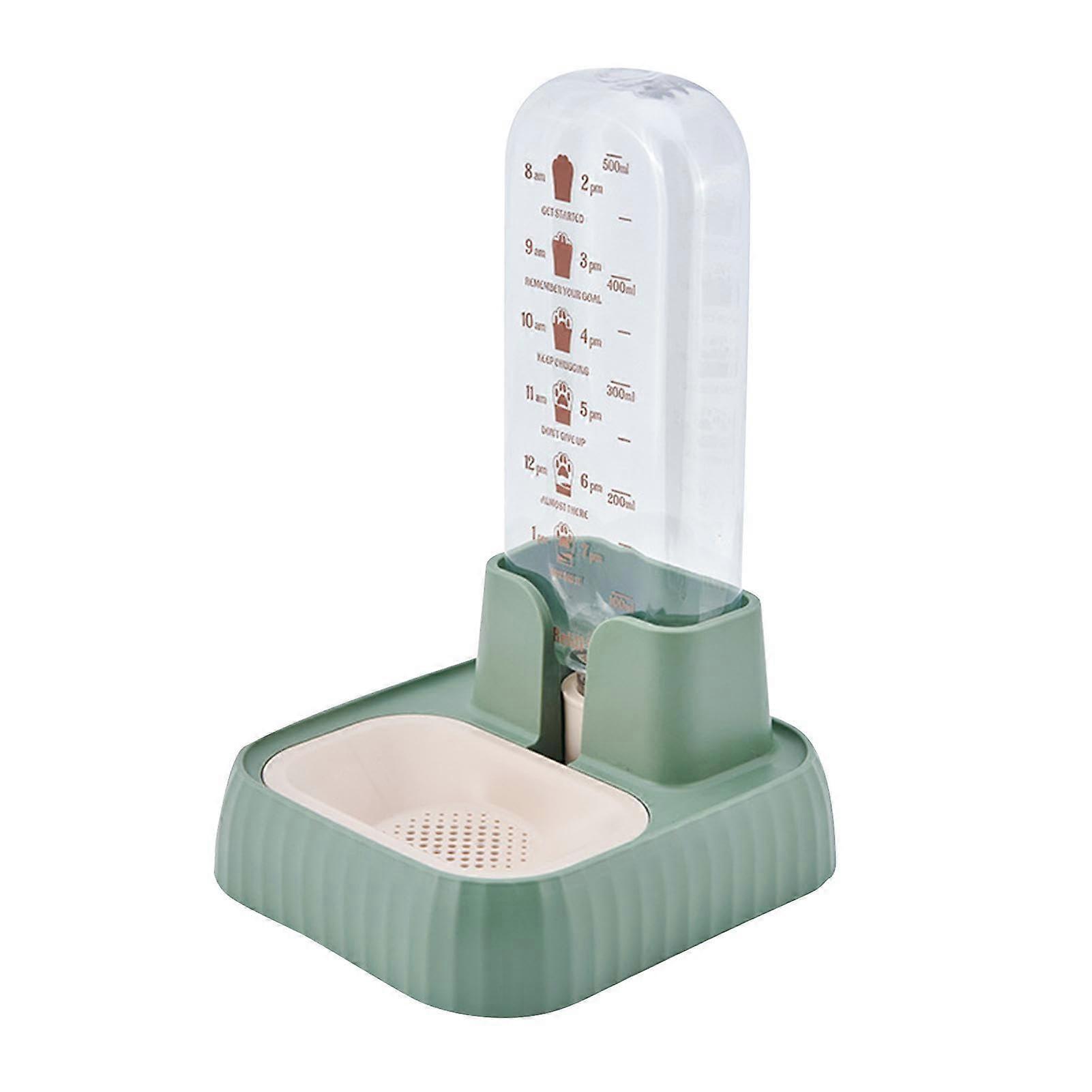 Dog Water Fountain 500 ml Automatic Drinking Fountain With Removable Filter For Dogs And Cats Green Medium Sized Pets