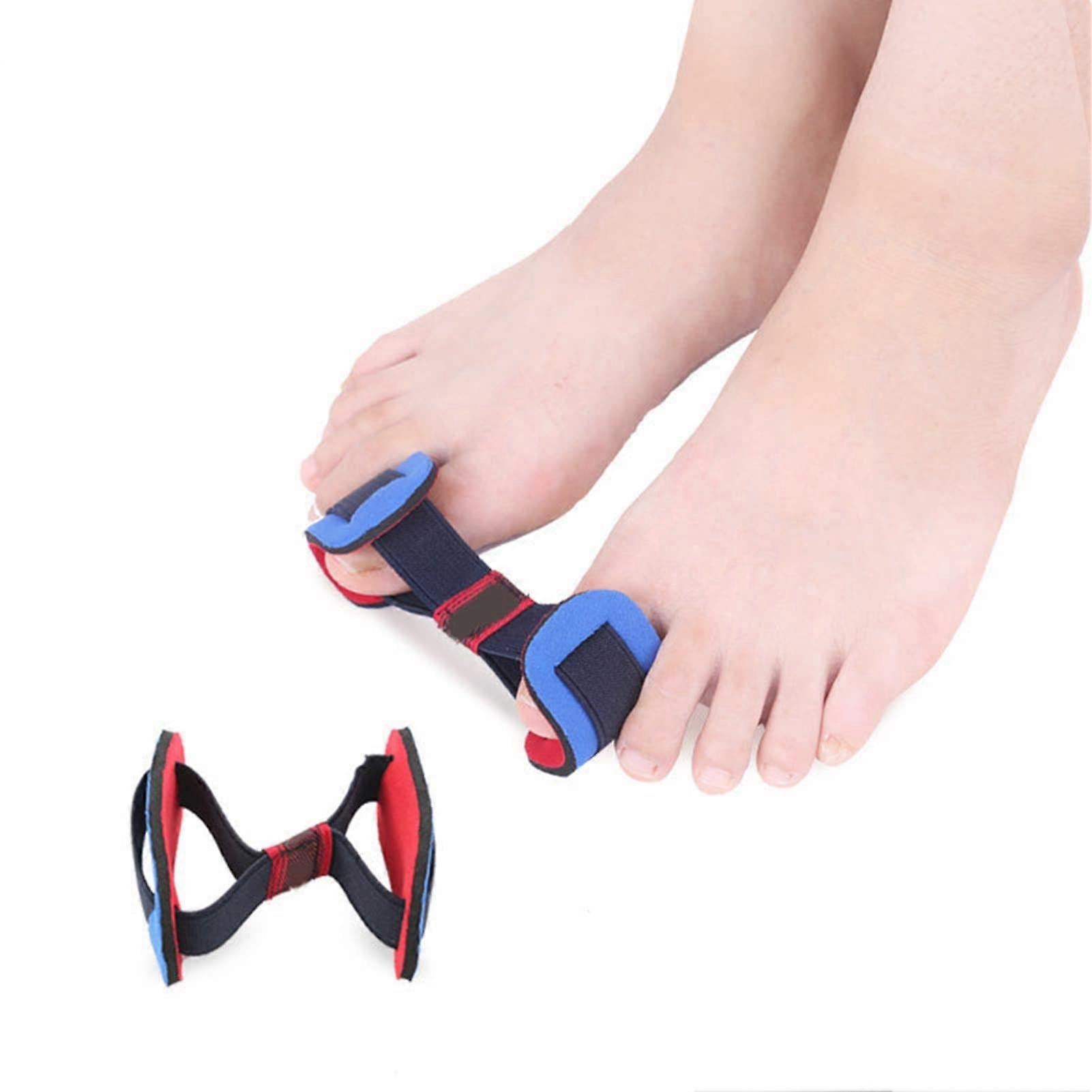 9PCS Toe Stretcher, Toe Strap Bunion Straightener Stretchy Belt for Overlapping Toes, Non Slip Big Toe Separators for Hallux Valgus Hammer Toe