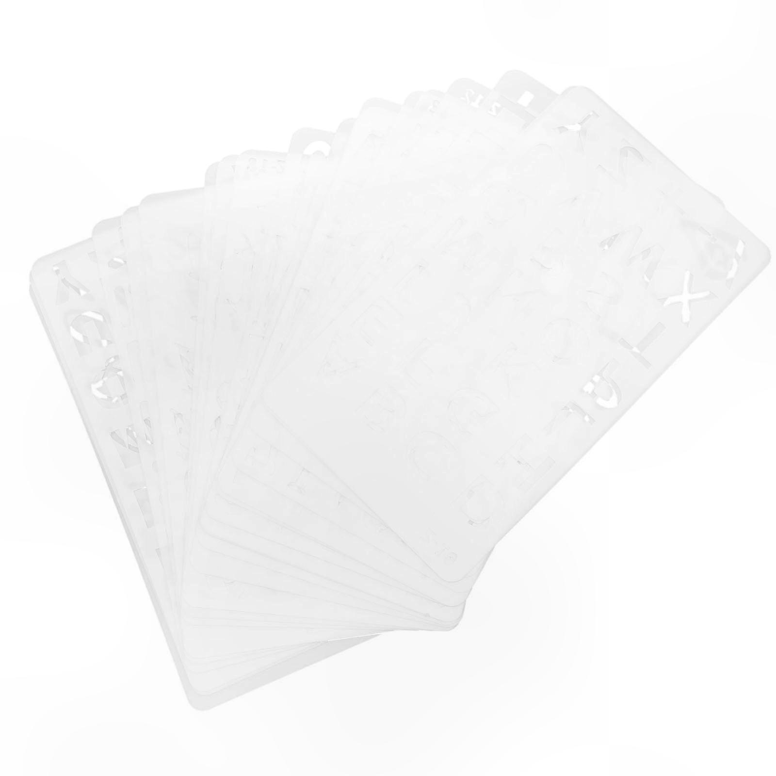 Alphabet Stencil Set with 20 Sheets of Letter Templates for Crafting and Art Projects