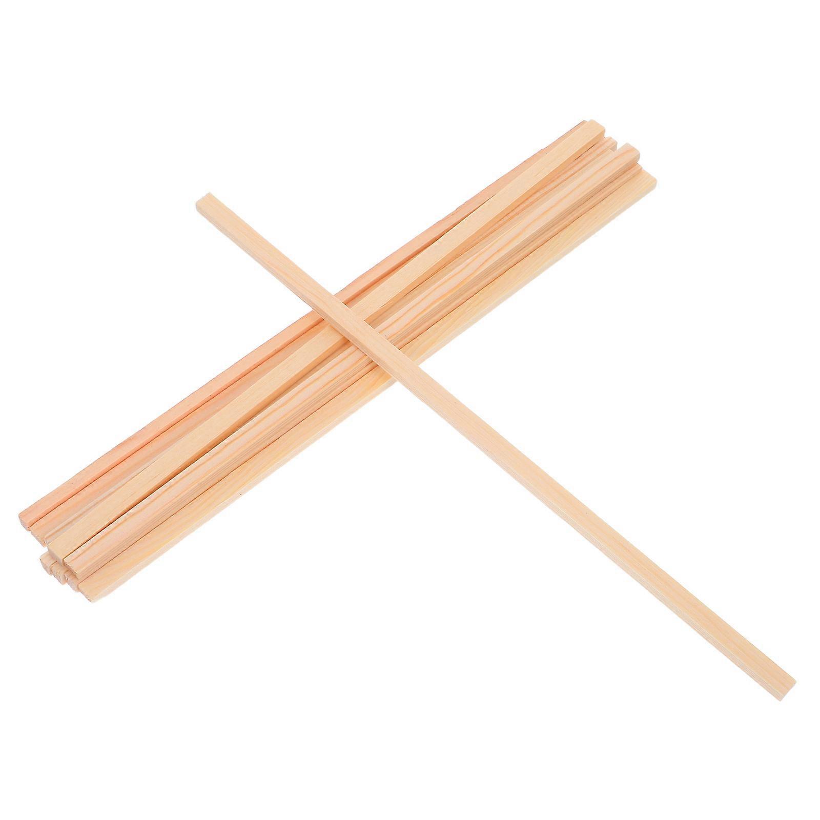 Natural Wood Dowels 10pcs Set for Model Building and DIY Crafts – Durable Wooden Rods for Airplanes, Cars, Ships, Educational Projects, Family Fun
