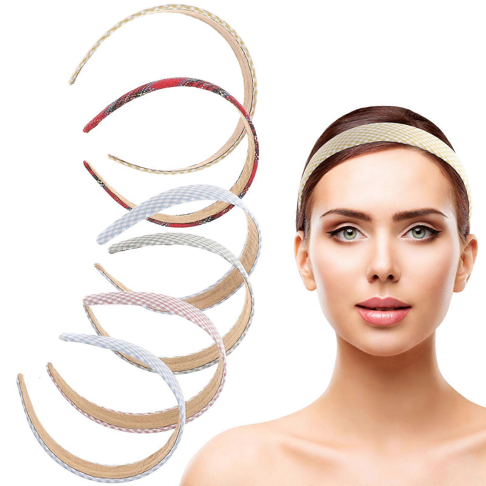 Hair Band Simple Fashion Hair Dot Broadside Hair Hoop for Women Going Out Assorted Color Function 6Pcs