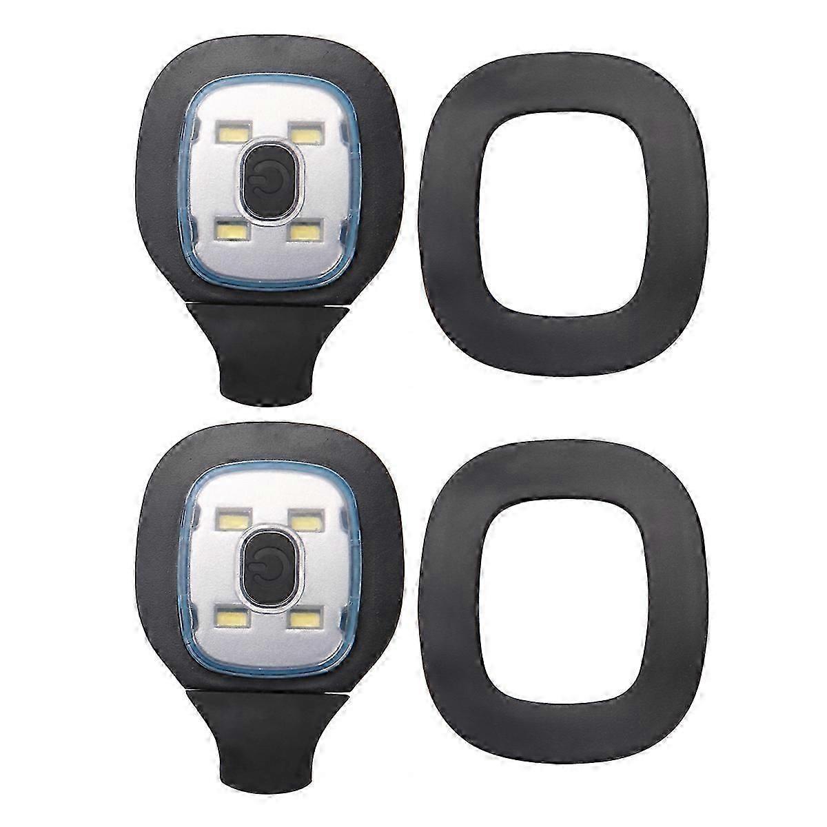 2Pcs USB Rechargeable Light for LED Beanie Hat,Replaceable Headlamp Cap DIY Hat Light for Men and Wo