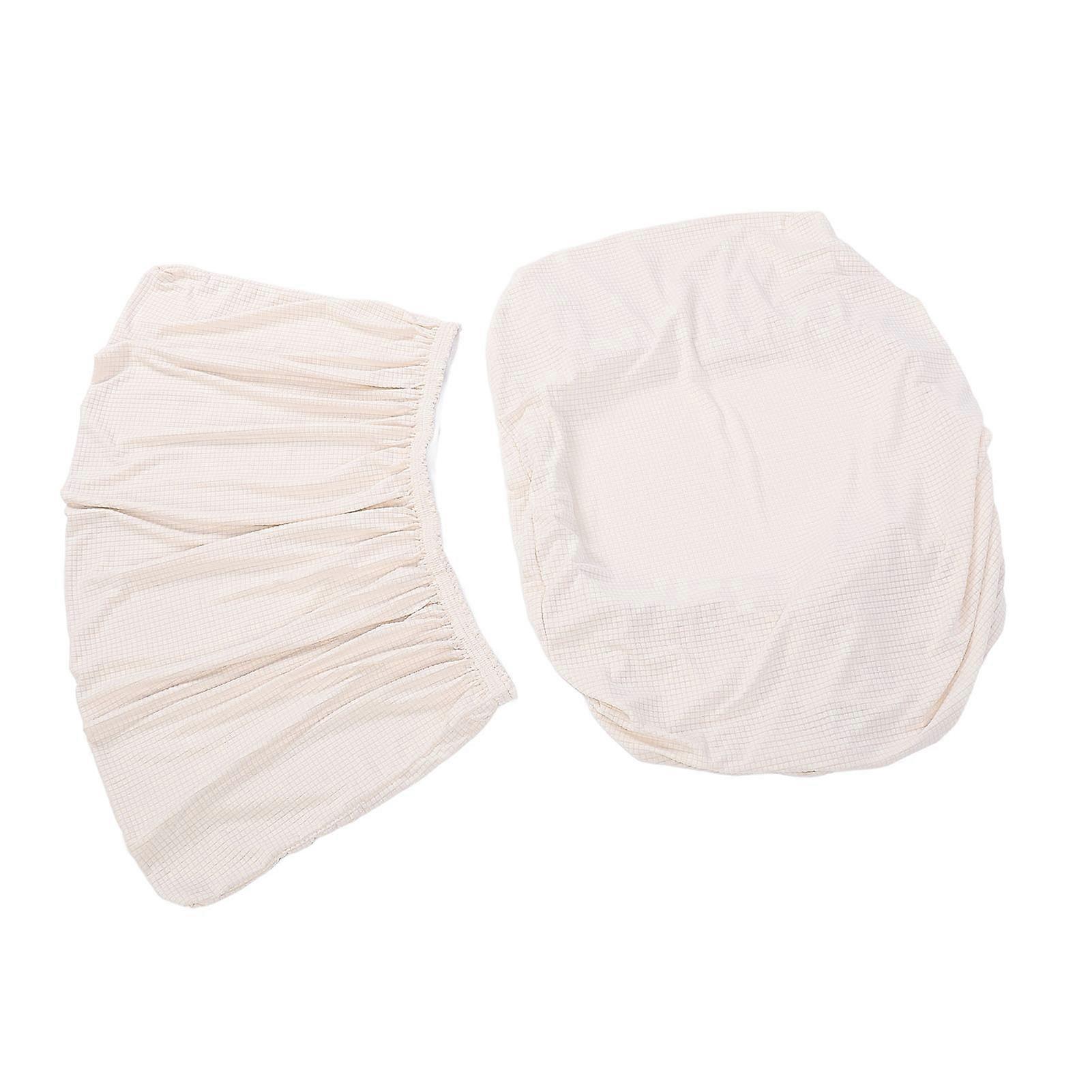 Beige Water Resistant RV Dinette Cushion Covers Set for Camping