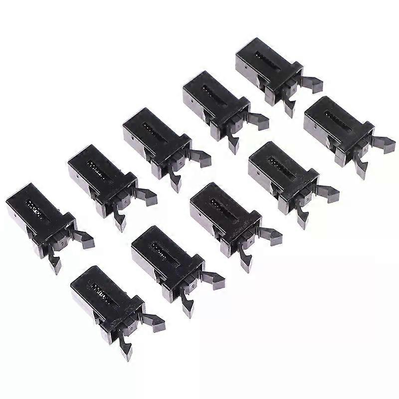 10Pieces Trash Can Plastic Lock Self-Locking Switch Replacement Catch Compatible Touch Lid Bin Latch Black White Repair Clip