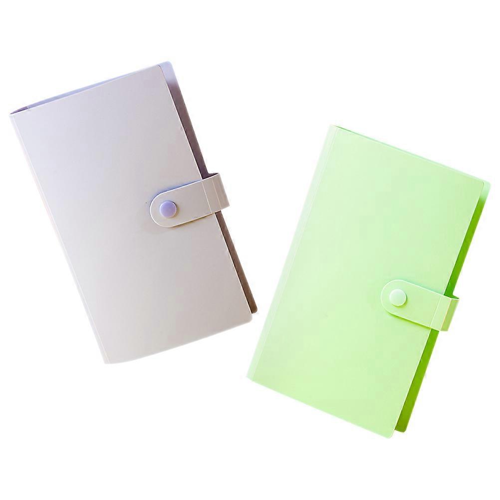 2pcs Paper Album Book for , & Storage with Protective Sleeves – Portable Holder for Special Occasions