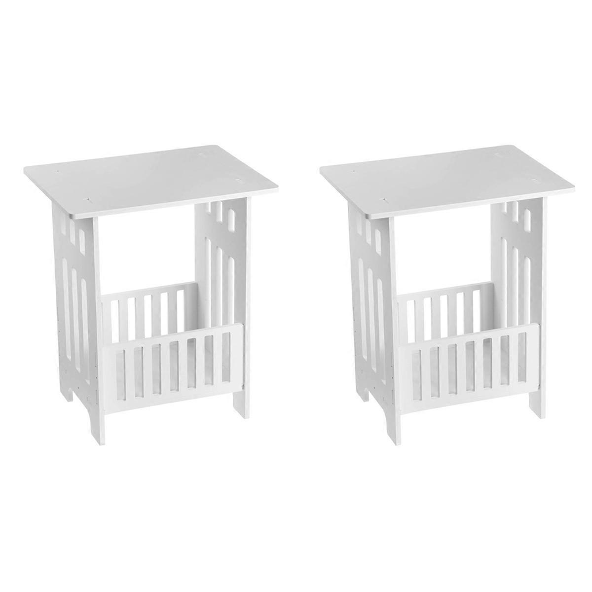 2X Nordic Modern Style Coffee Book Table Bedside Table Mini Bedside Tea Table Storage Night Table