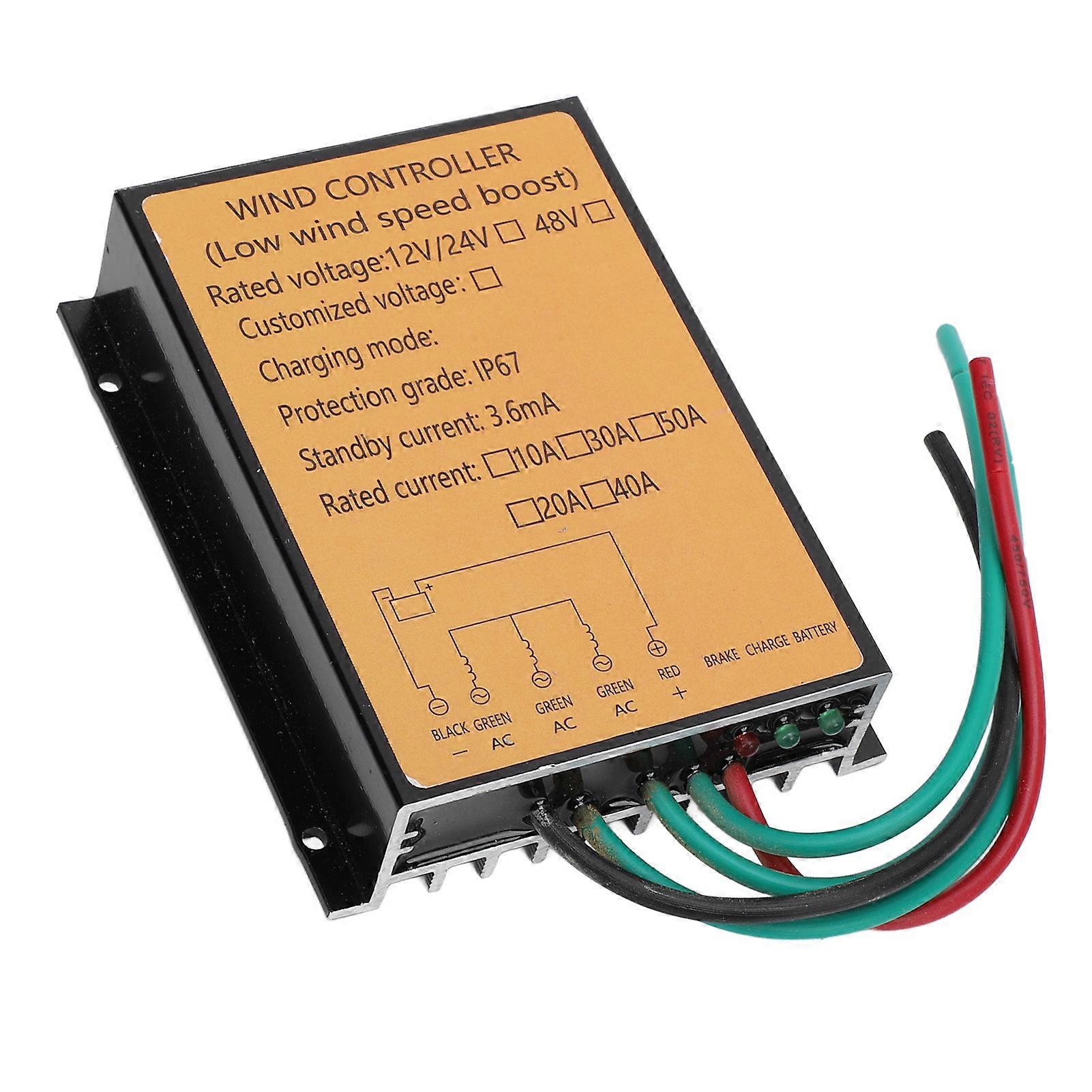 400W 12V/24V IP67 Wind Turbine Charge Controller, 9.5x7.5x2.4cm