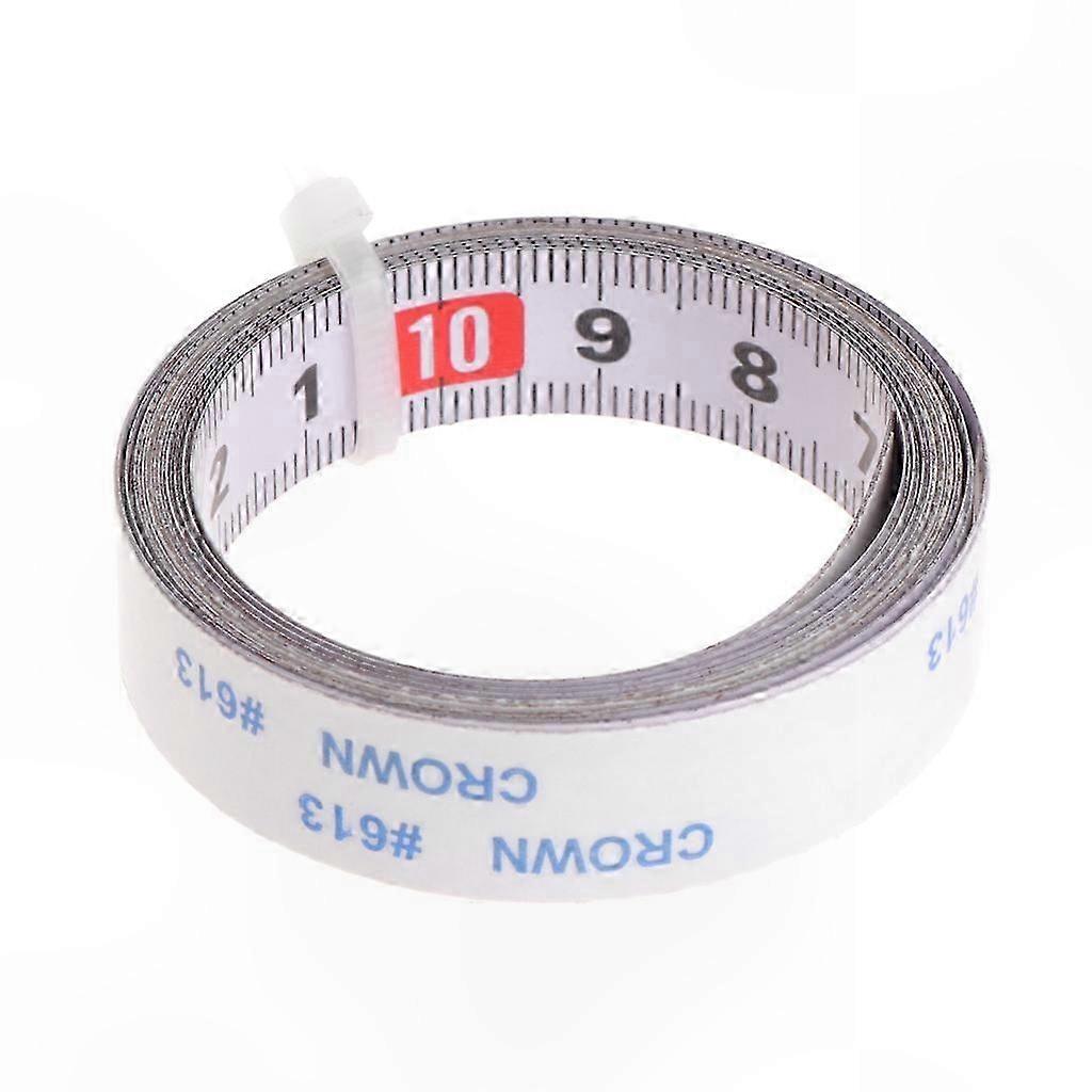 Metric Steel Tape Measure with Adhesive Backing for Crafting and DIY Projects
