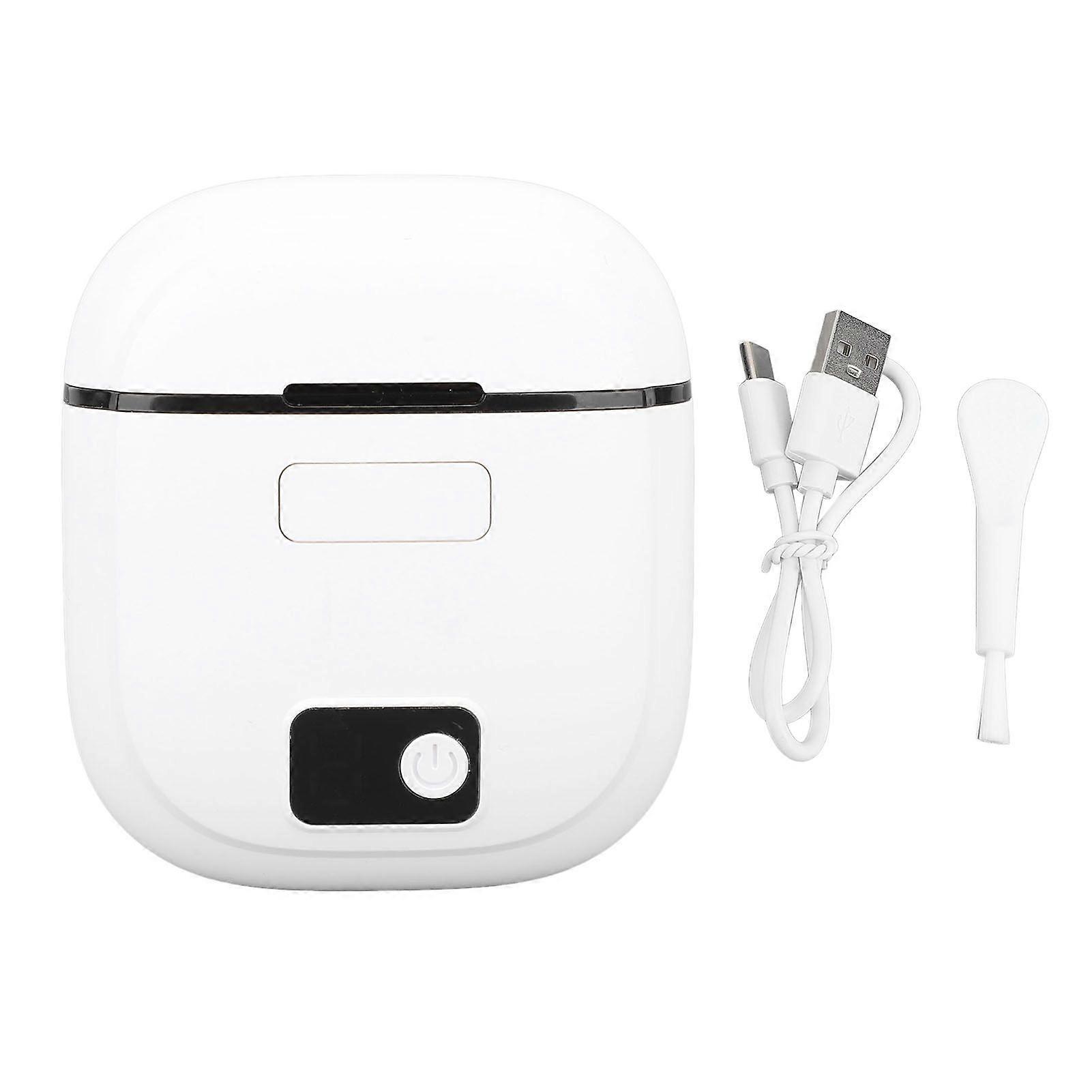 Electric Nail Clipper with 3 Speed Levels Low Noise Automatic Fingernail Trimmer Nail Grinder White