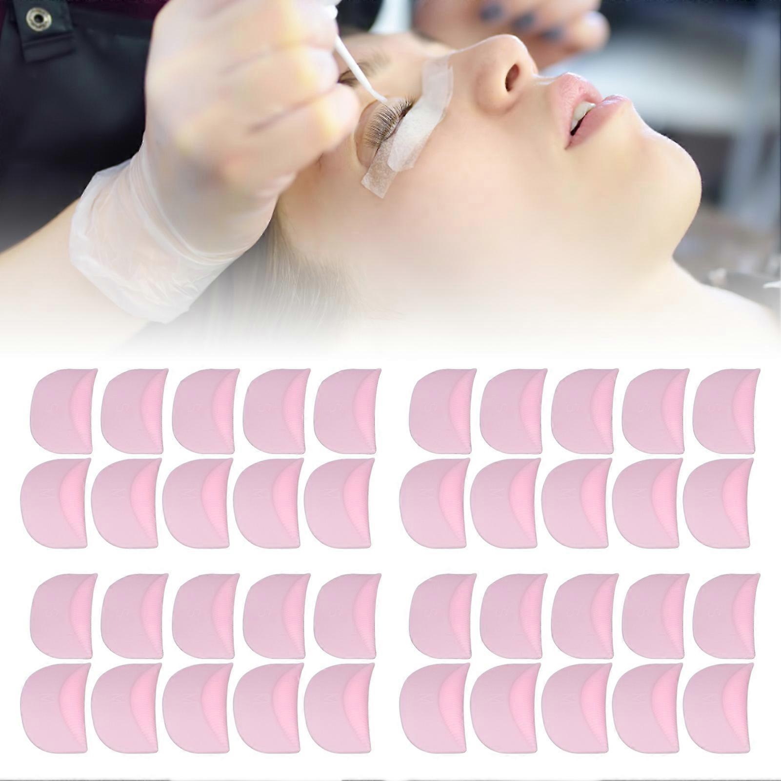 20 Pairs Silicone Eyelash Perm Pads for Lash Lifting Rods S-M-L